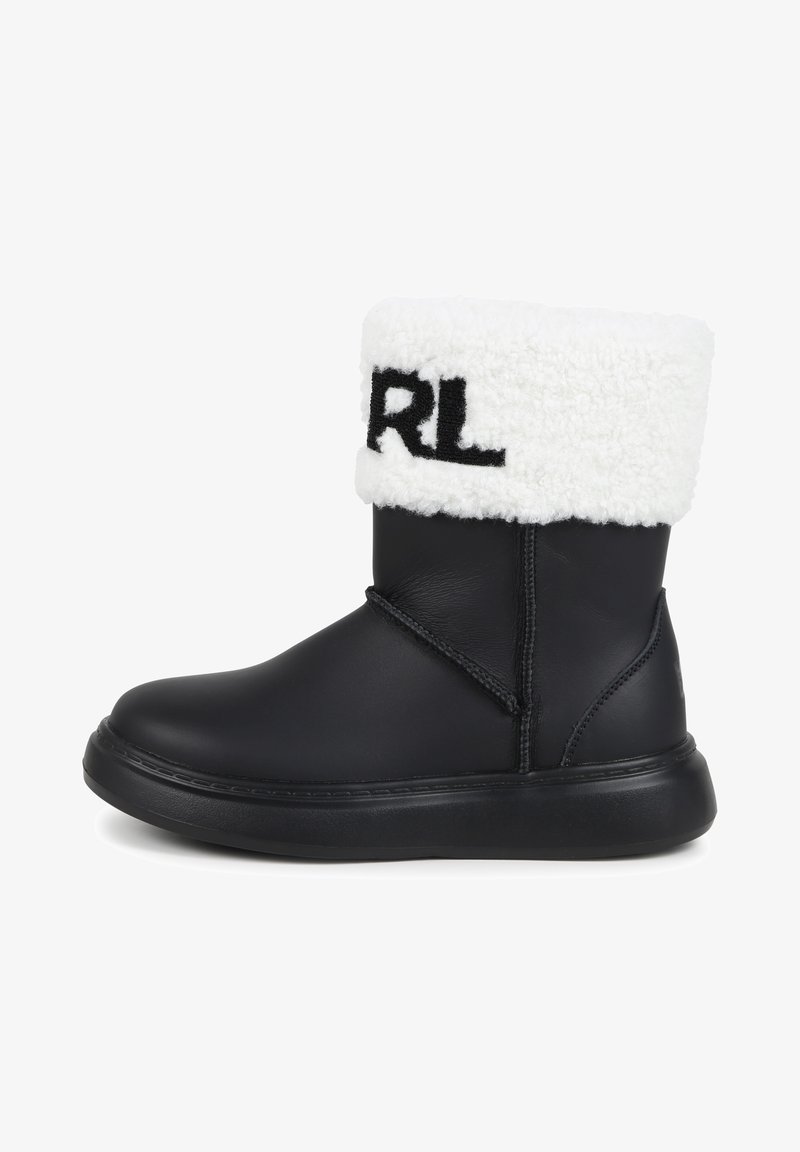 KARL LAGERFELD KIDS AVEC REVERS - Bottes de neige - black