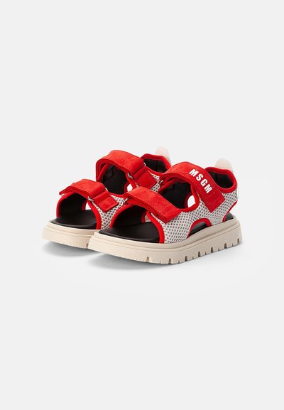 MSGM Sandálias - off white/red