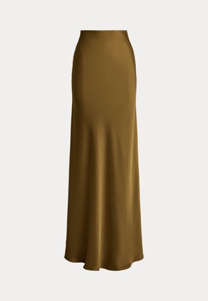 Lauren Ralph Lauren, SATIN CHARMEUSE MAXISKIRT - Maxirock - tobacco bronze