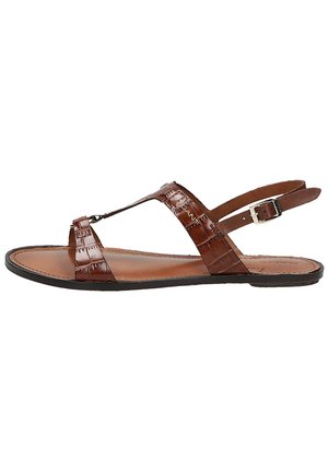 GANT BEECHUM - Sandals - cognac crocco optic
