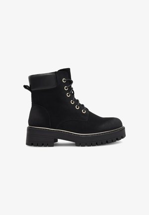 Jenny, Enkellaarsjes met plateauzool - black