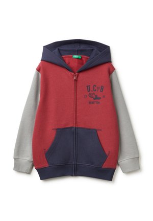 Mikina na zip - multicolor