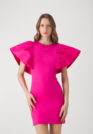 FABRIC MIX DRESS - Cocktailkleid/festliches Kleid - cabaret pink