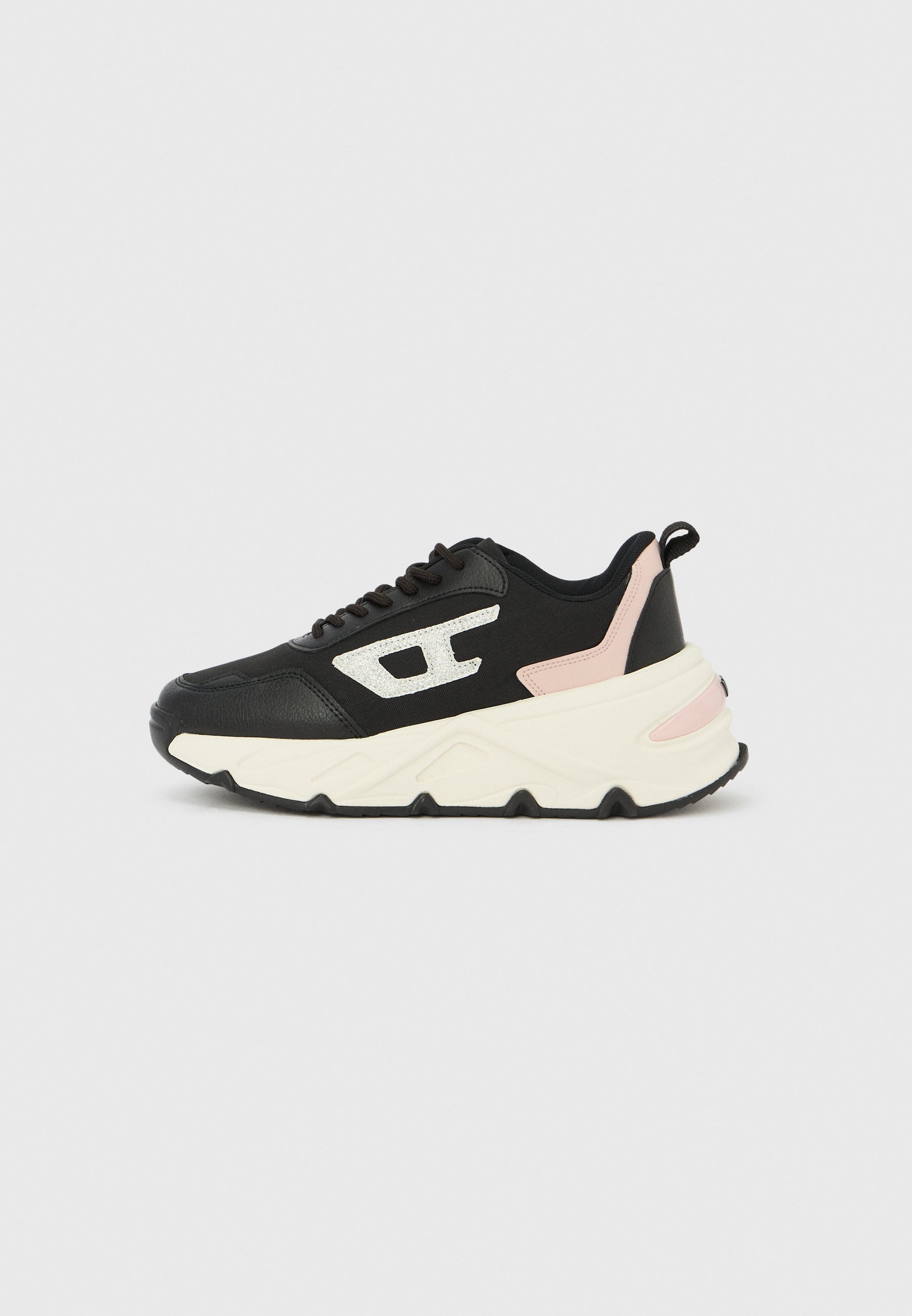Diesel S SAVANNAH TULU W - Sneakers low - black/marshmallow/negru