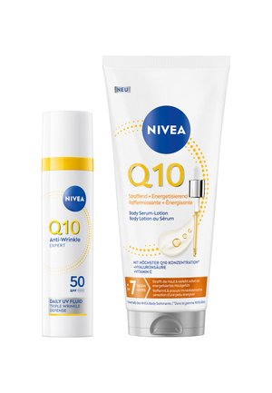 Q10 BODY SERUM-LOTION 200 ML + Q10 DAILY UV-FLUID 40 ML LSF 50 - Gesichtspflegeset - transparent