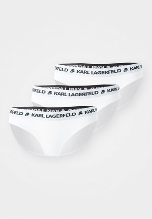 KARL LAGERFELD LOGO (PACK OF 3) - Nohavičky/Slipy - white