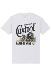 Henry Tiger CASTROL WINS - Triko s potiskem - white