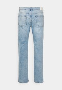 Pier One Calças de ganga de perna direita - light blue denim