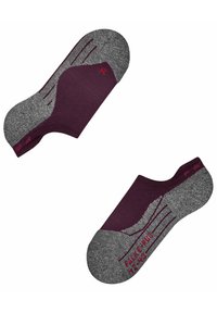 FALKE RU3 INVISIBLE RUNNING EXTRA-STRONG CUSHIONING - Calze - dark mauve