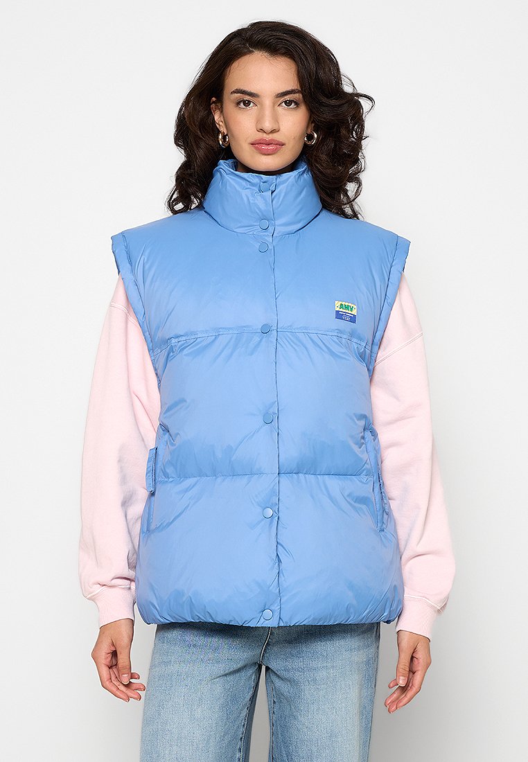 American vintage Bodywarmer lichtblauw American vintage Bodywarmer lichtblauw