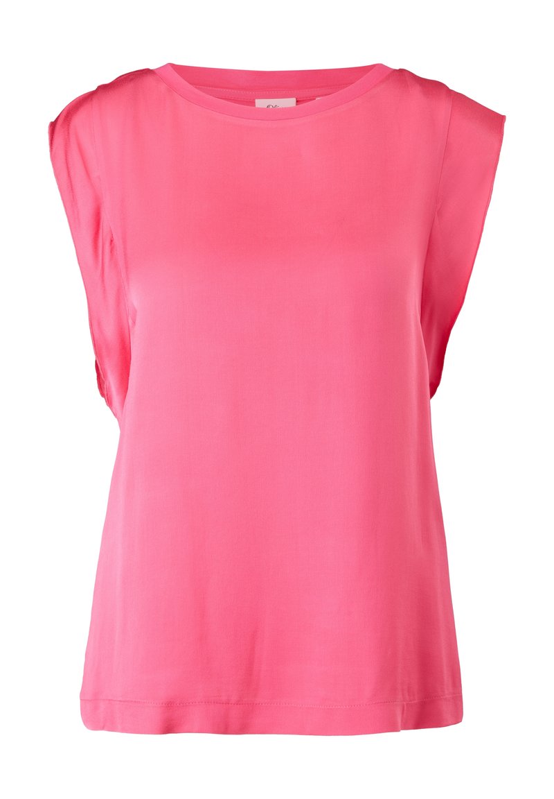 s.Oliver BLACK LABEL T-shirt basic donkerroze s.Oliver BLACK LABEL T-shirt basic donkerroze