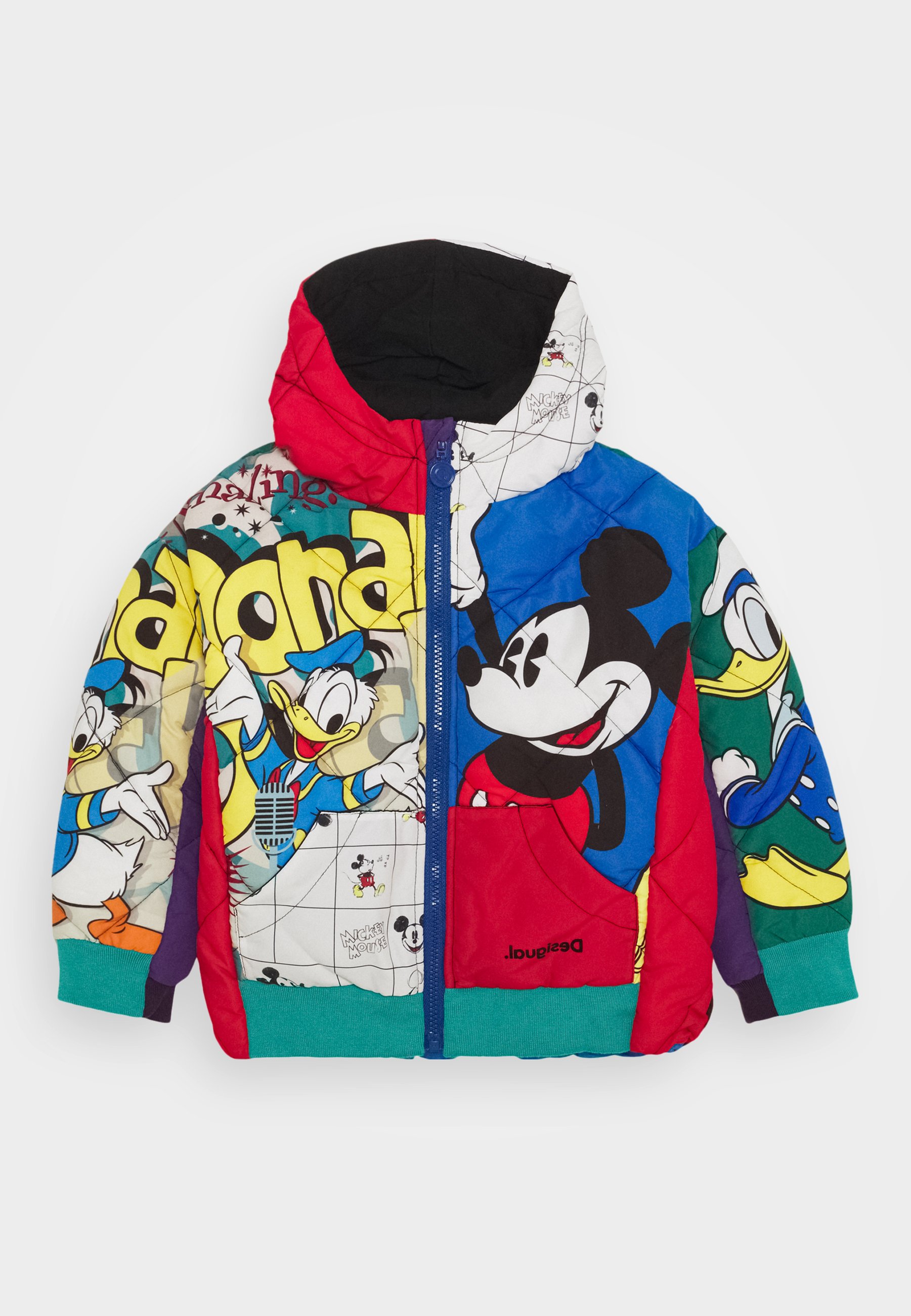 Desigual Disney Mickey Mouse Unisex Veste D Hiver Red Multicolore Zalando Fr