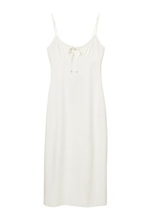 PULL&BEAR, RUSTIC WITH TIED STRAPS - DRESS - Rochie de zi - white