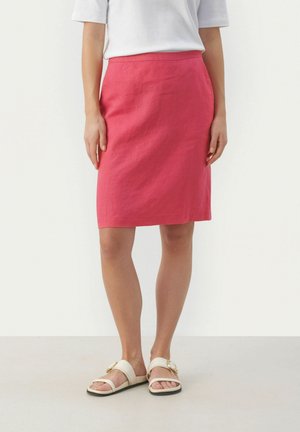 ELYAPW - A-line skirt - claret red