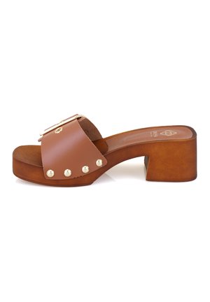 Pantolette hoch - brown