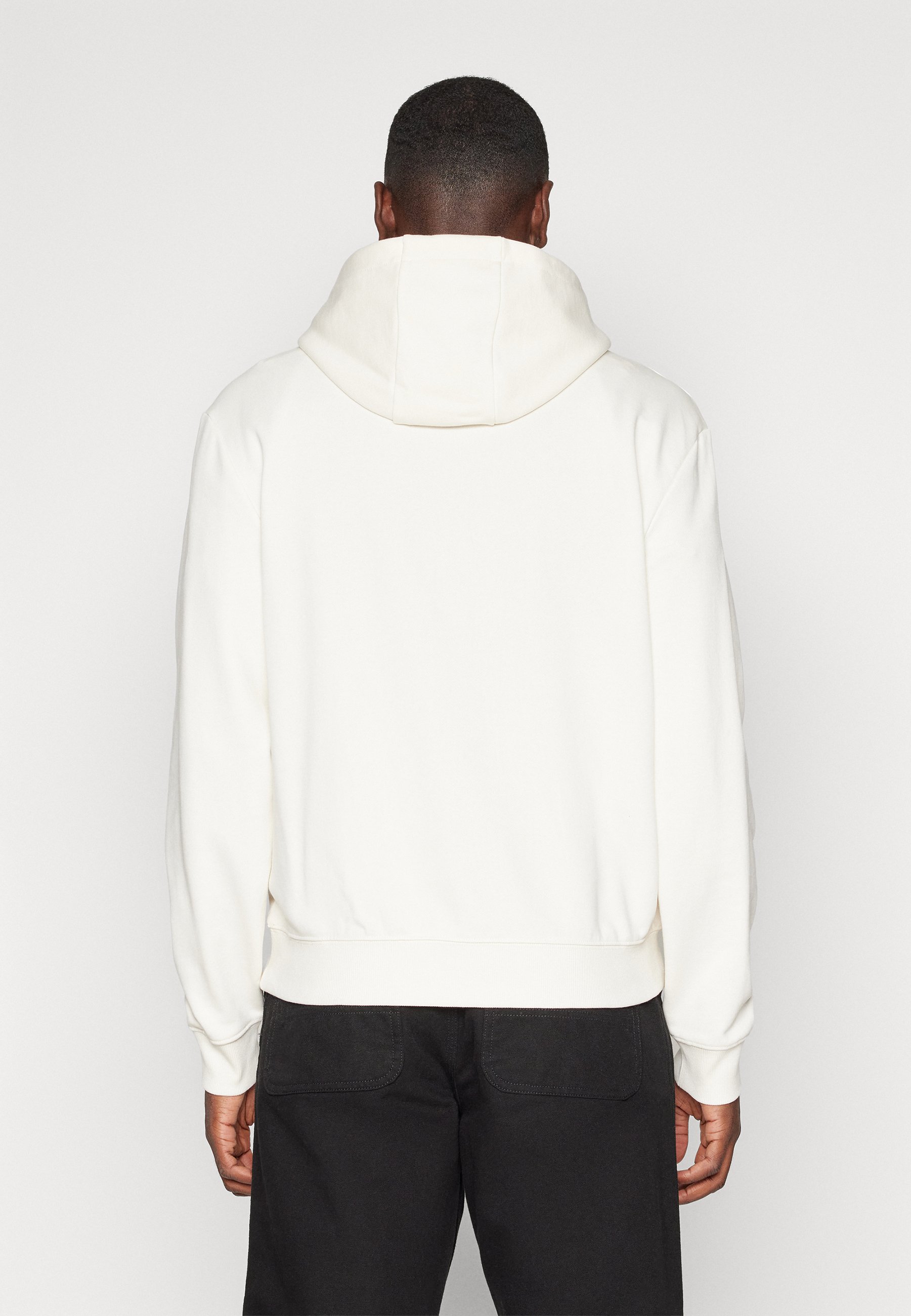 スウェット・トレーナー HUGO BOSS 'Dapo' hoodie White HUGO - Cotton-terry sweatshirt with logo artwork - White