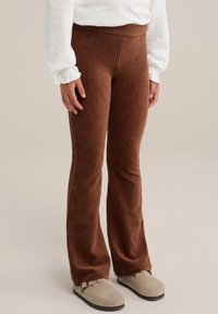 WE Fashion FLARED - Kelnės - brown