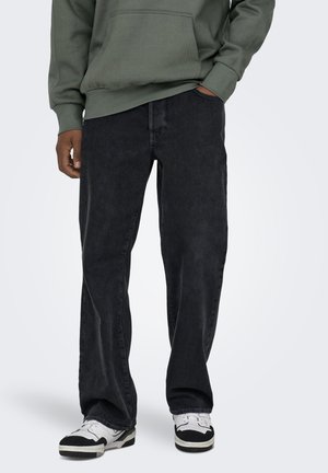 Only & Sons, ONSFADE LOOSE ONE WB 6778 A14 DNM NOOS - Свободни дънки - washed black