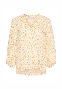KASIGRID - Blūze - white orange graphic dots