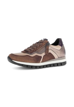 SNEAKER LOW - Sneakers laag - steppa cognac burg