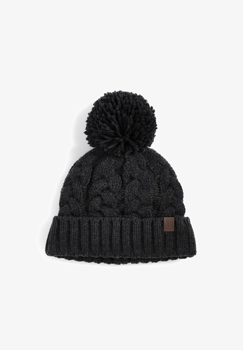 Next KNITTED POM HAT - Čepice - grey
