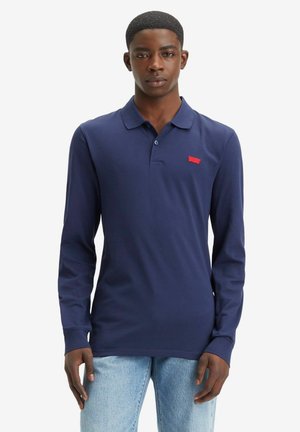 LONG SLEEVE SLIM HOUSEMARK POLO - Piké - blue denim