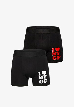 Mr Ukko 2 PACK I LOVE MY GF - Caleçon - i lov my gf black