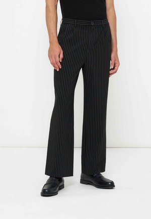Pier One by Zalando STRAIGHT LEG FORMAL - Pantalon classique - black/white