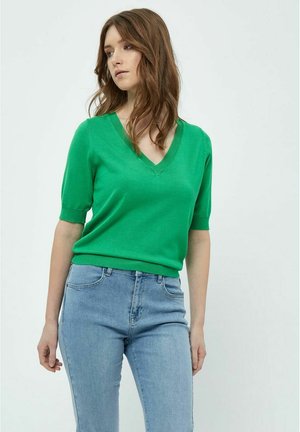 MILLA V-NECK  - Basic T-shirt - island green