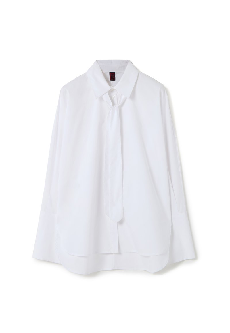 Stefanel Overhemdblouse wit Stefanel Overhemdblouse wit