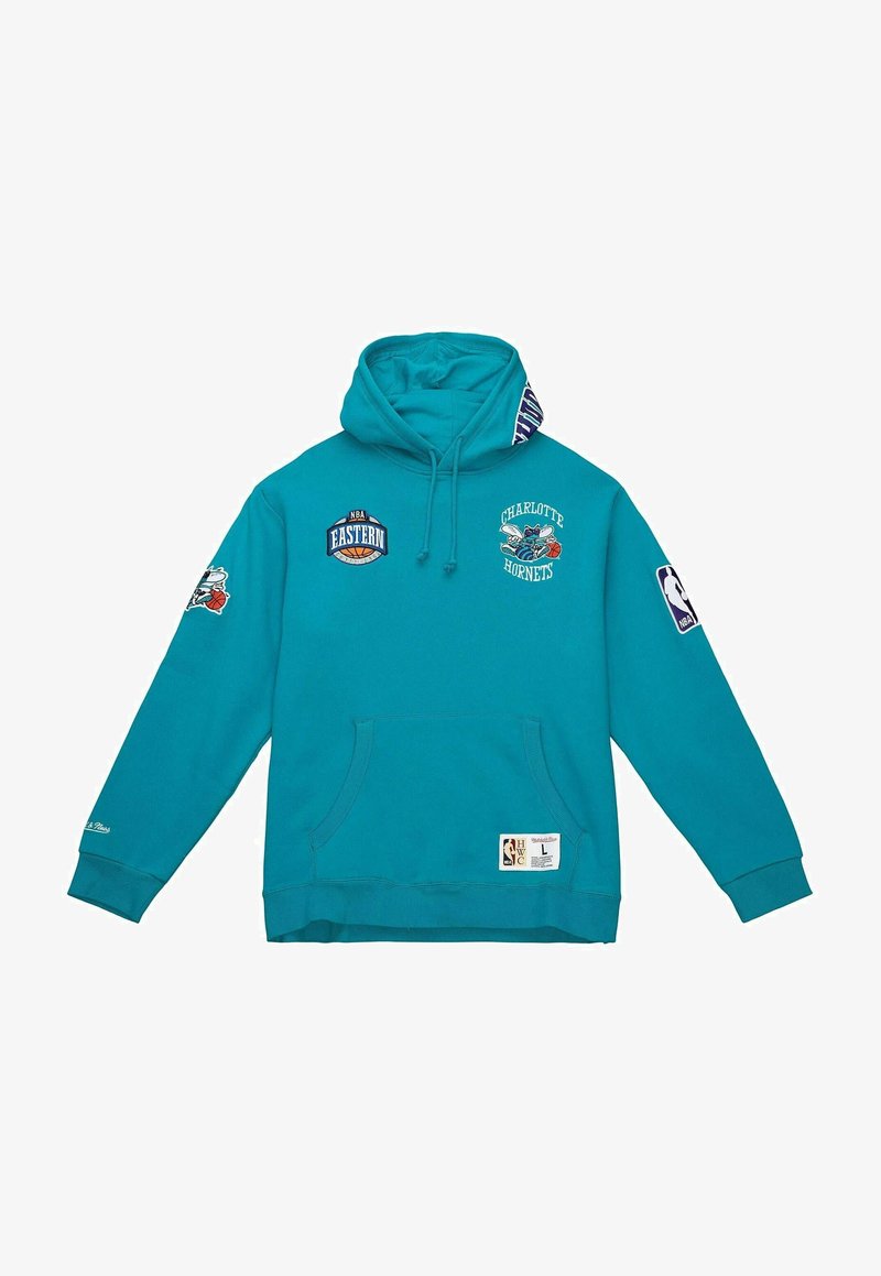 Mitchell & Ness HOMETOWN CITY CHARLOTTE HORNETS - Jersey con capucha - teal