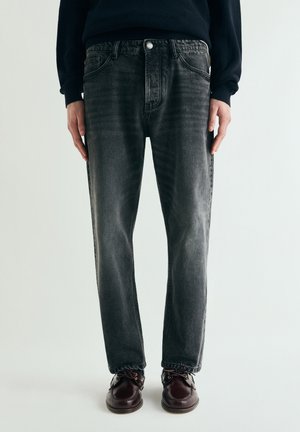 CROPPED - Vaqueros rectos - black denim