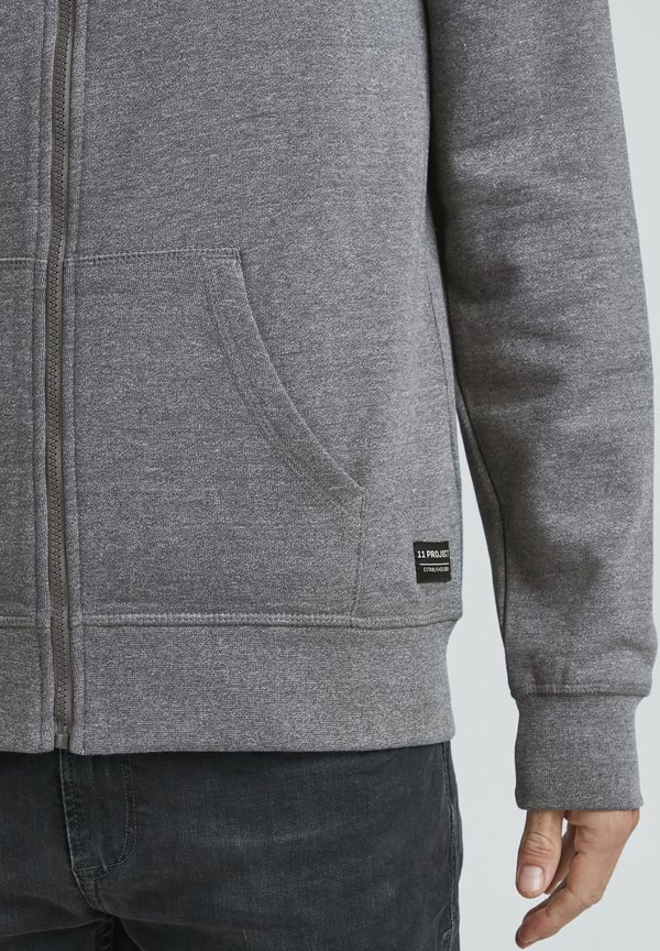 PROLIAS - Zip-up sweatshirt - pewter mix4