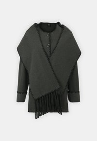 LELBA LIFE SCALLOP EDGE - Kratki kaputi - dark grey melange