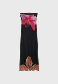 OFF-THE-SHOULDER FLORAL - Robe longue - black