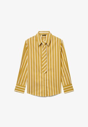 Calliope, CAMICIA RIGHE - Button-down blouse - var senape