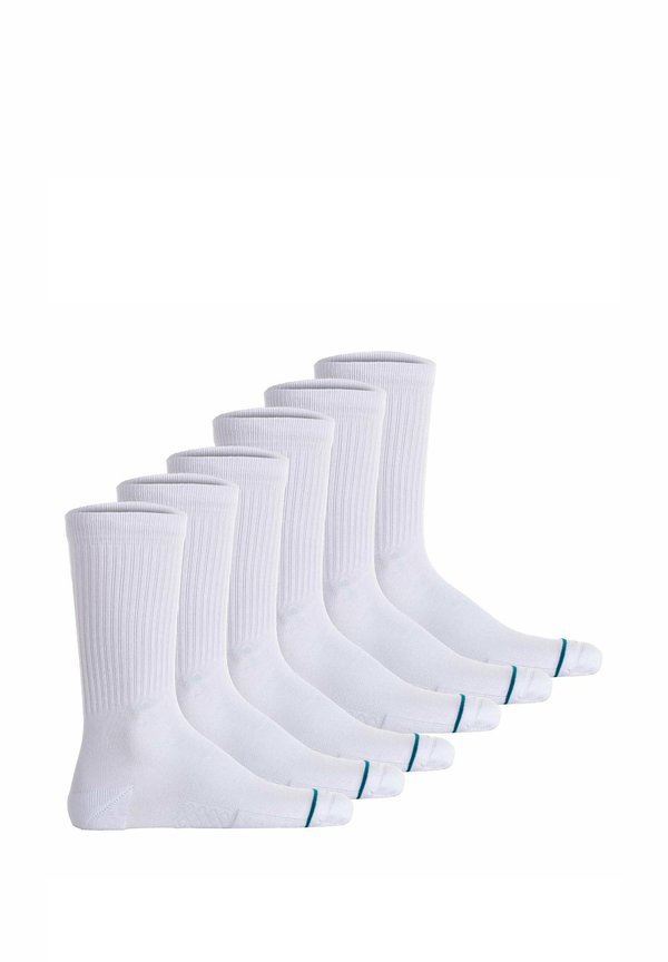 UNISEX 6ER PACK - ICON LOGO BASIC CREW ICON - Socken - weiß