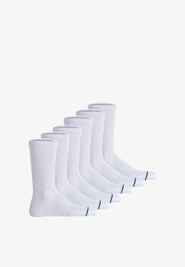UNISEX 6ER PACK - ICON LOGO BASIC CREW ICON - Socks - weiΓ
