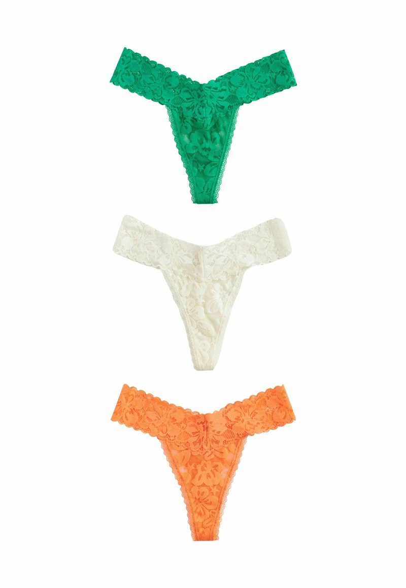 Next 3 PACK - String - green orange cream/vert - ZALANDO.FR