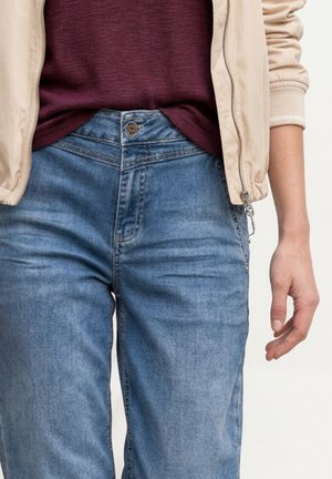 Street One, HIGH WAIST BARREL LEG JEANS IM LOOSE FIT - Jean slim - medium blue random wash
