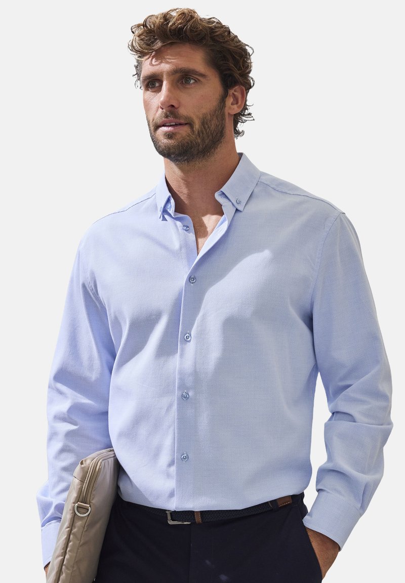 H.I.S LANGARM  - Camisa - hellblau