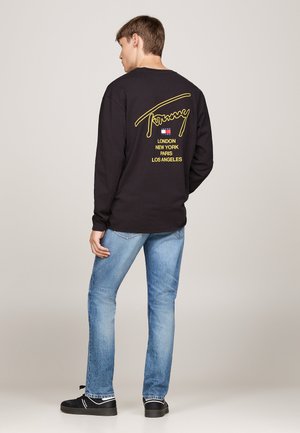 Tommy Jeans REG TWIST - Maglietta a manica lunga - black