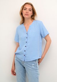 Cream CRBELLIS SHORT SLEEVE - Blúz - placid blue melange
