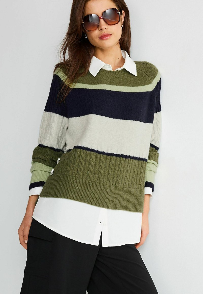 Next - Trui - khaki green, Vergroten