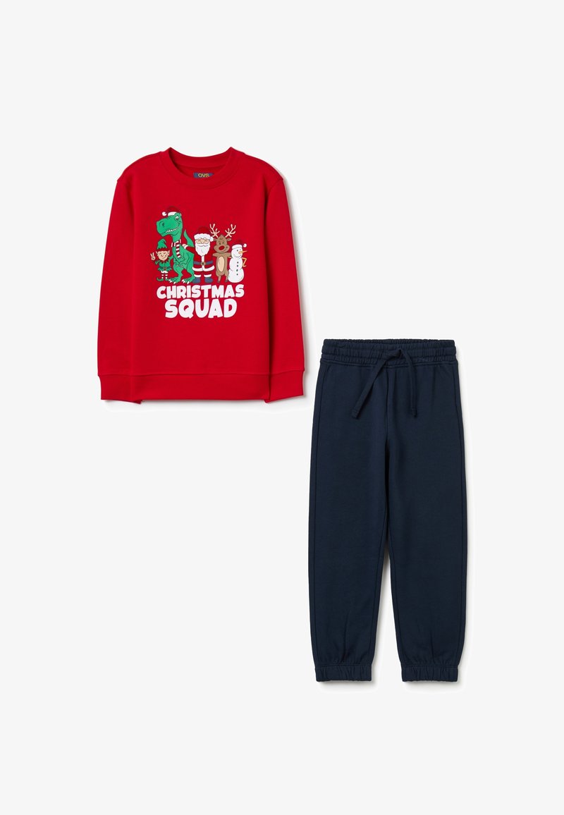 OVS Sweater - blue red