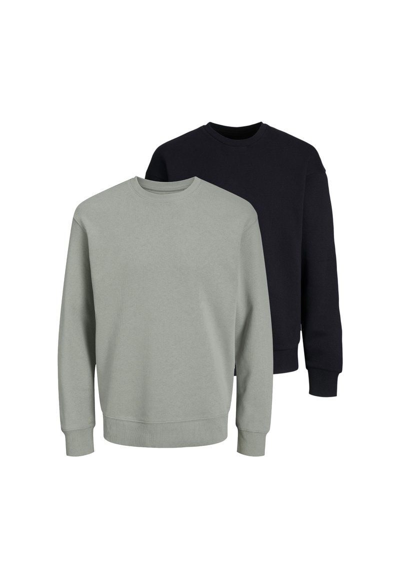 Jack Jones 2ER PACK Sweatshirt schwarz grau/black Zalando