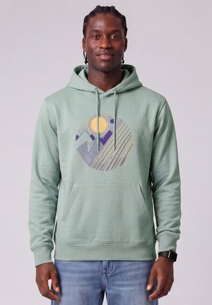 watapparel, GEOMETRIC LANDSCAPE 3 UNISEX - Kapuzenpullover - aloe