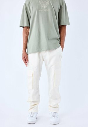 Pantalones cargo - craie