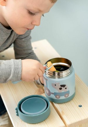 Done By Deer, INSULATED FOOD JAR TINY FARM BLUE 300 ML UNISEX - Madkasse - blue
