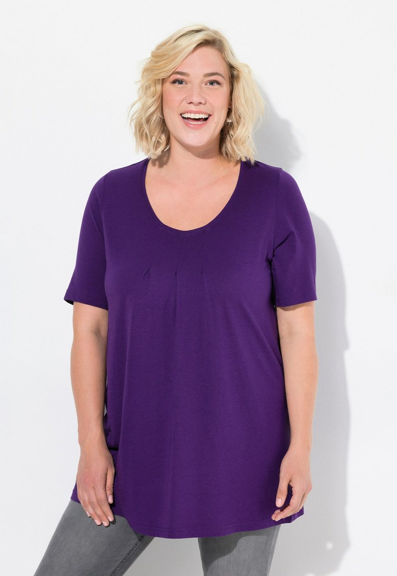 Ulla Popken T-shirt basic - deep violet